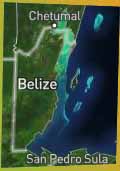 Today's Belize Weather Map